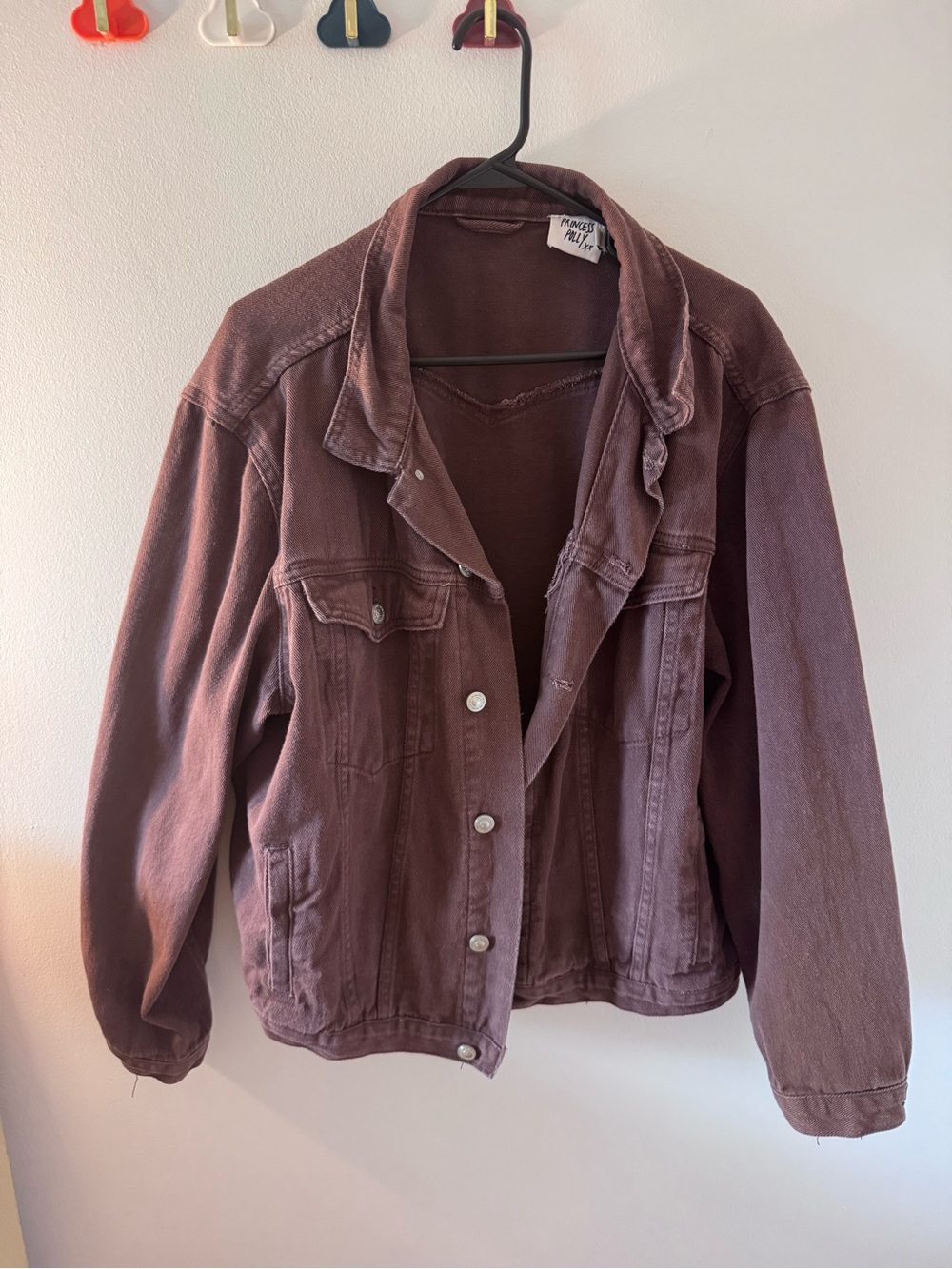 Washed Brown Denim Jacket - Unbranded